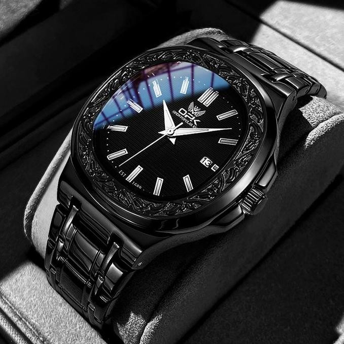 New OPK Jam Tangan Pria Anti Air Analog Elegan Model 8145