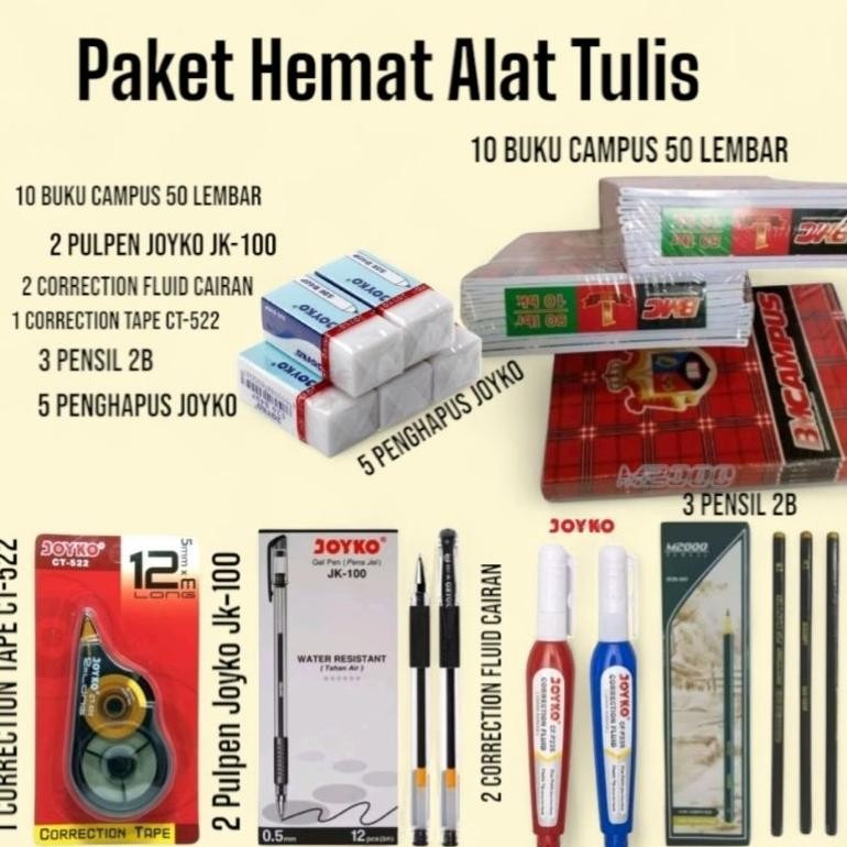 

PROMO: Paket Hemat Alat tulis BMCAMPUS Paket terdiri dari 6 pilihan