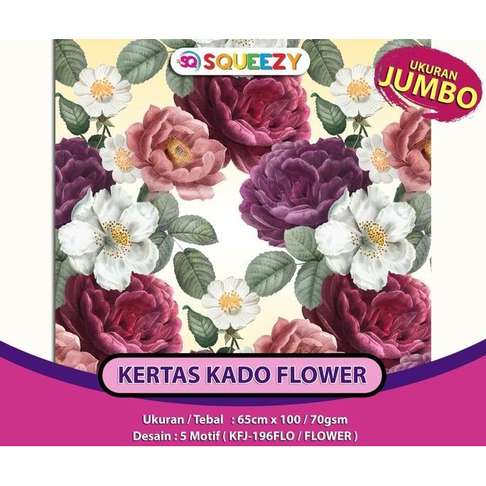 

Kertas Kado Jumbo Flowers Isi 50 /Pembungkus Kado Kfj-196Flo-50Lbr Kualitas Terbaik Harga Termurah