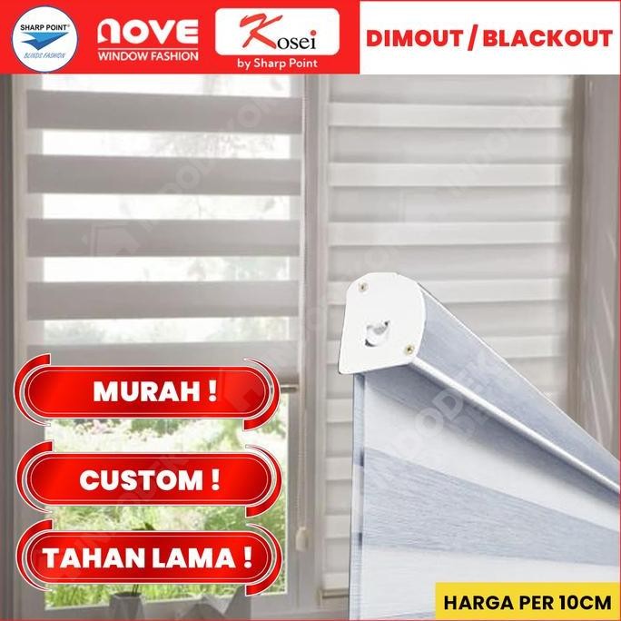 Roller Blind ZEBRA - Zebra Blinds - Tirai Dimout / Blackout
