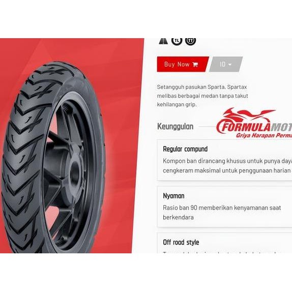 Fdr Spartax Ring 14 Tubeless All Size Dual Puose Ban Motor Matic Tubles 709014 809014 909014