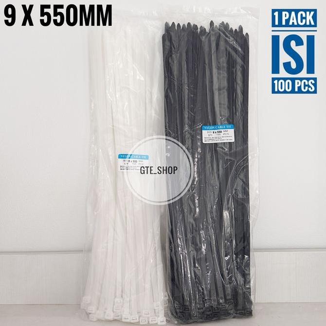 

Sale Kabel Ties 55Cm (550Mm) 9 X 550Mm Promo Termurah Cabel Tie / Kabel Tie / Cabel Ties / Pengikat Kabel Putih Dan Hitam Isi 100Pcs / Kabel Ties Jumbo / Cabel Ties Panjang