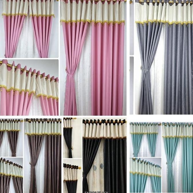 Gorden Rumbai Renda Mewah - Korden Pintu Pony Renda Cantik