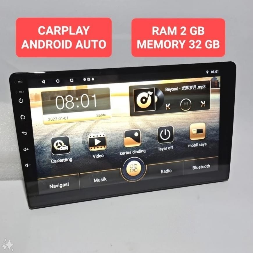 Terlaris Head Unit Android 9 Inch Ram 2+32  Skeleton