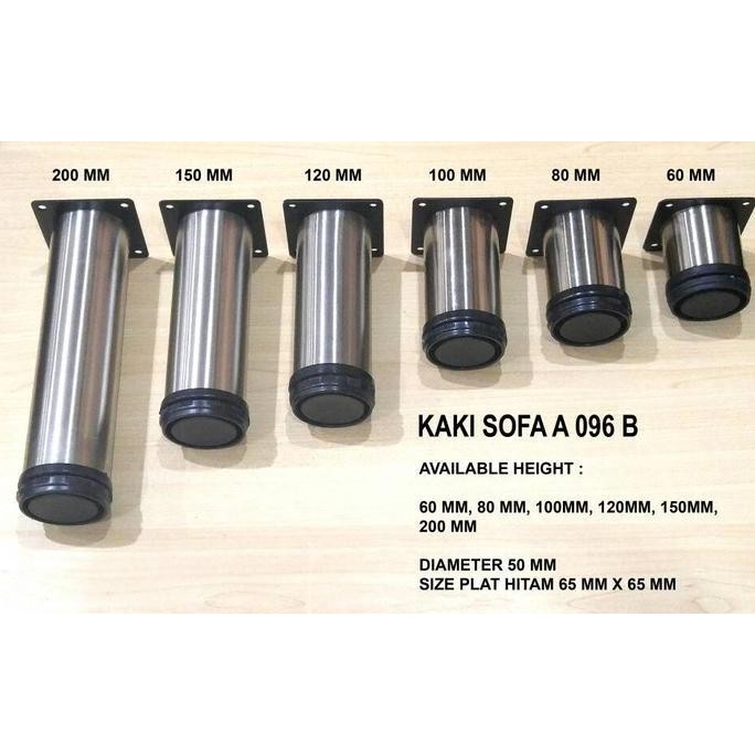 READY KAKI SOFA STAINLESS BULAT 40CM - KAKI KURSI BESI ANTI KARAT FURNITURE MODERN