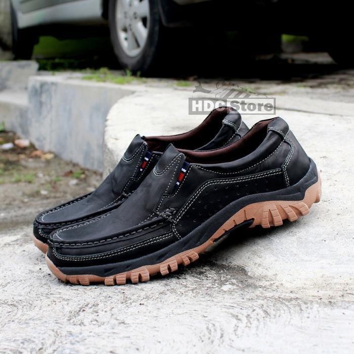 Ews Sepatu Slip On Pria Sepatu Kulit Sapi Original Velko Flat  Shoes Flat  Shoes Sepatu  Cowok