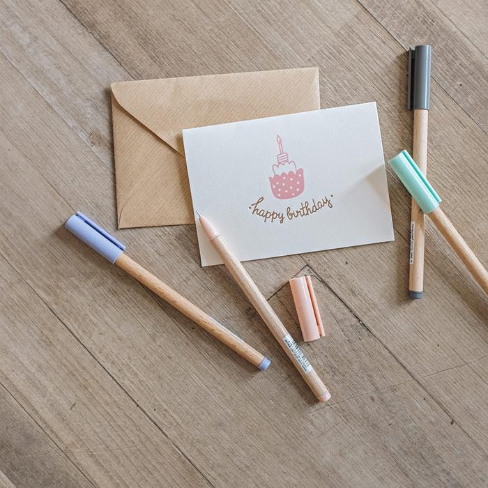 

Sp Wood Style Gel Ink Pen / Puplen Gel / Pulpen Unik
