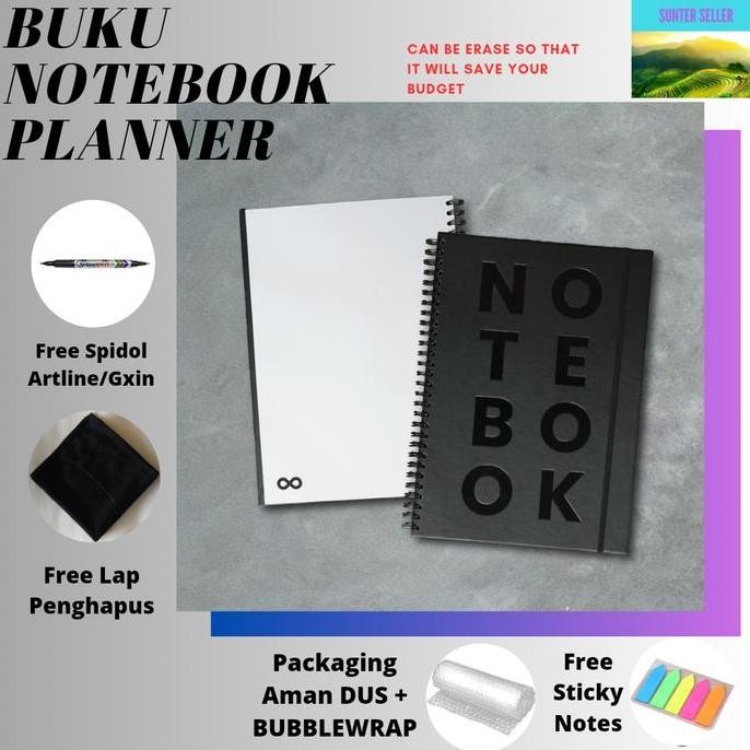 

Infinit Notebook Buku Catatan Polos Kosong Diary Book Planner Board