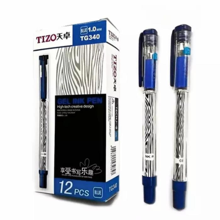 

Sp Pulpen Gel Tizo Tg340 Hitam Biru 1.0 Mm / Pen Tanda Tangan - 1 Lusin Isi 12 Pcs