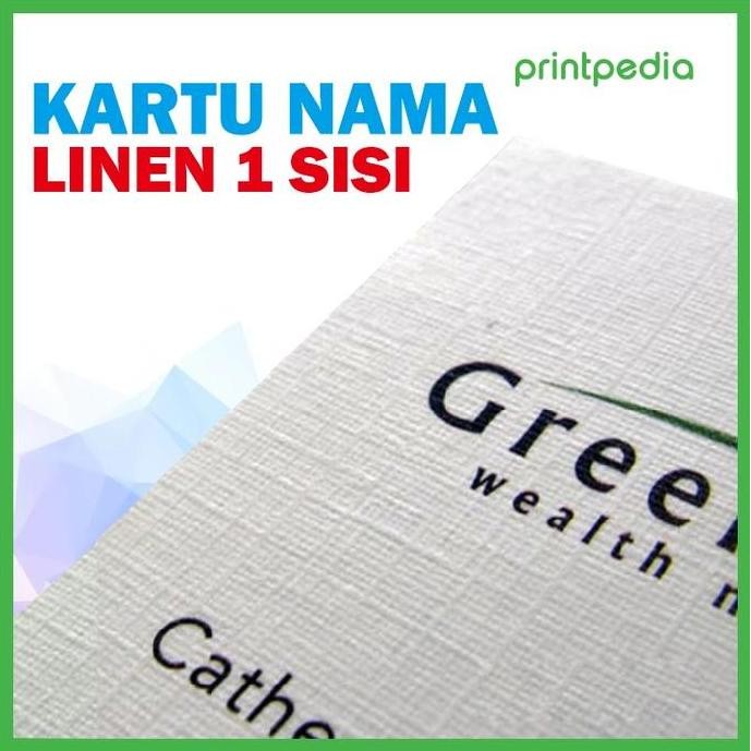 

Kartu Nama Linen 1 Sisi