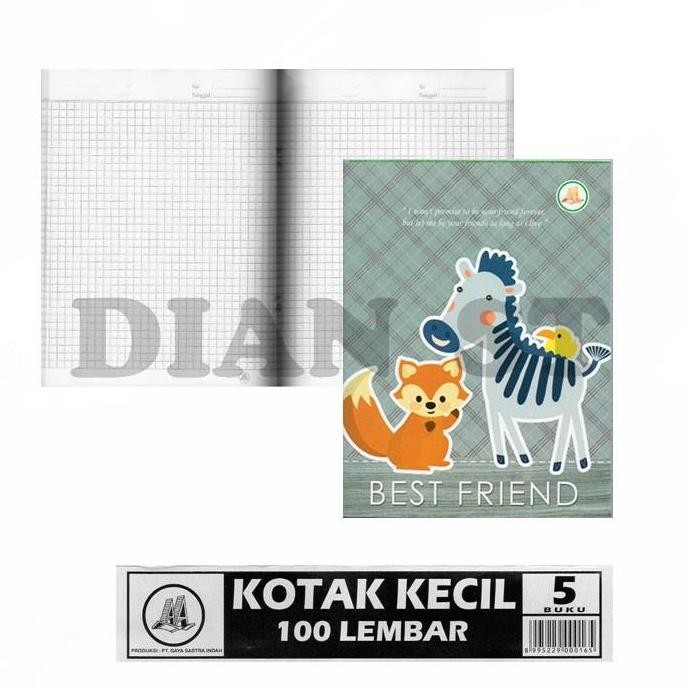 

Buku Tulis Aa Kotak Kecil Matematika 100 Lembar - Pak