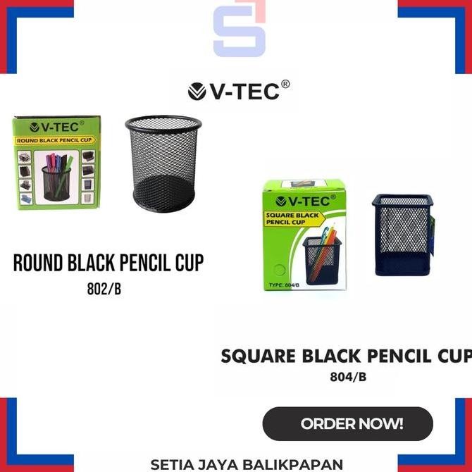 

langsung order saja] pencil cup v-tec bulat dan kotak