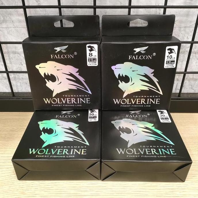 Produk Terbaik] Senar FALCON Wolverine 150m Nylon Soft Sinking Lembut Cepat Tenggelam