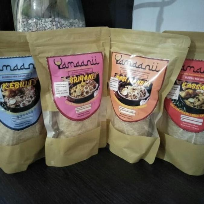 

Paket Beras Nasi Basmati Yamani Mix Bumbu Kebuli Kabsah Mandhi Briani