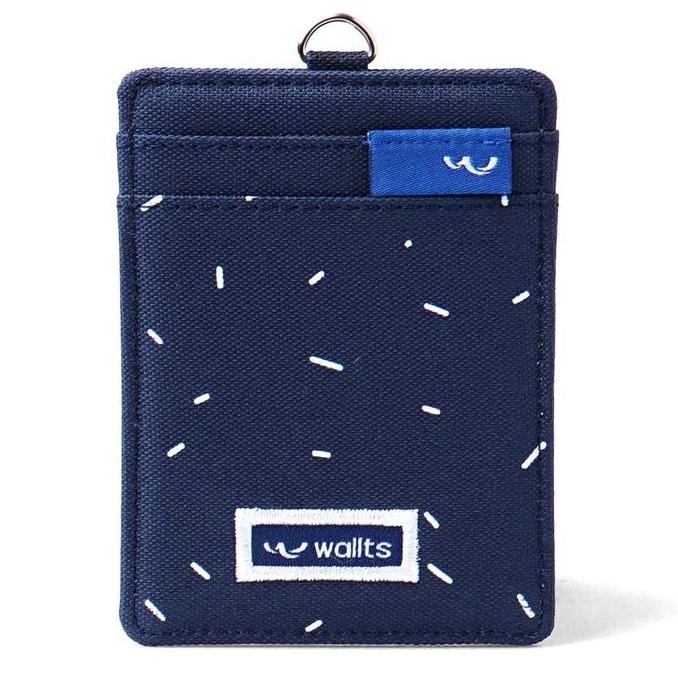 

Wallts Aiken Sprinkle Navy Lanyard Tali Gantungan Id Card Name Tag Original