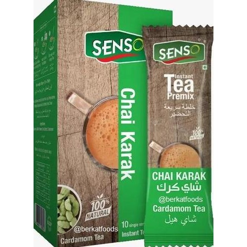 

] Instant Cardamom Tea Senso India / Karak Elaichi Chai Indian / Teh Susu Kapulaga Hijau Wangi