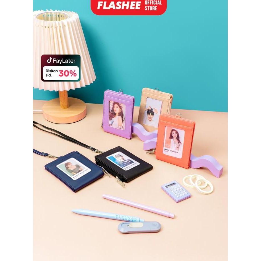 

Dompet Lanyard Id Card Flashee Hazel 6 Slot Name Tag Lipat Wallet Stylish Original