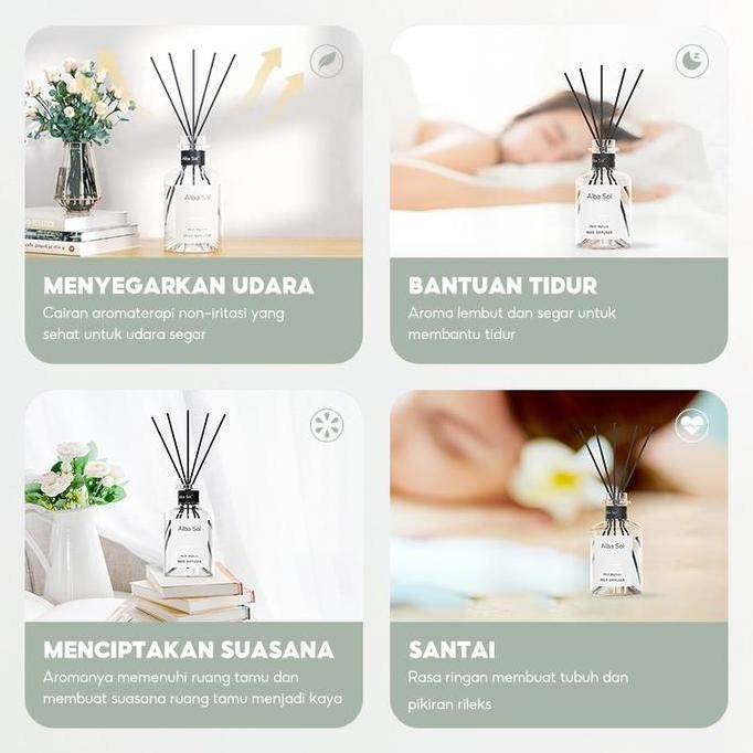 (N/ Kkv - Alba Sol Reed Diffuser Lucky Water / Nature Seed /