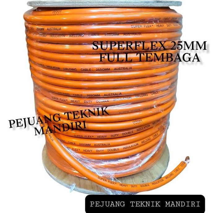 KABEL LAS SUPERFLEX AUSTRALIA 25MM FULL TEMBAGA / SUPERFLEX 25 MM
