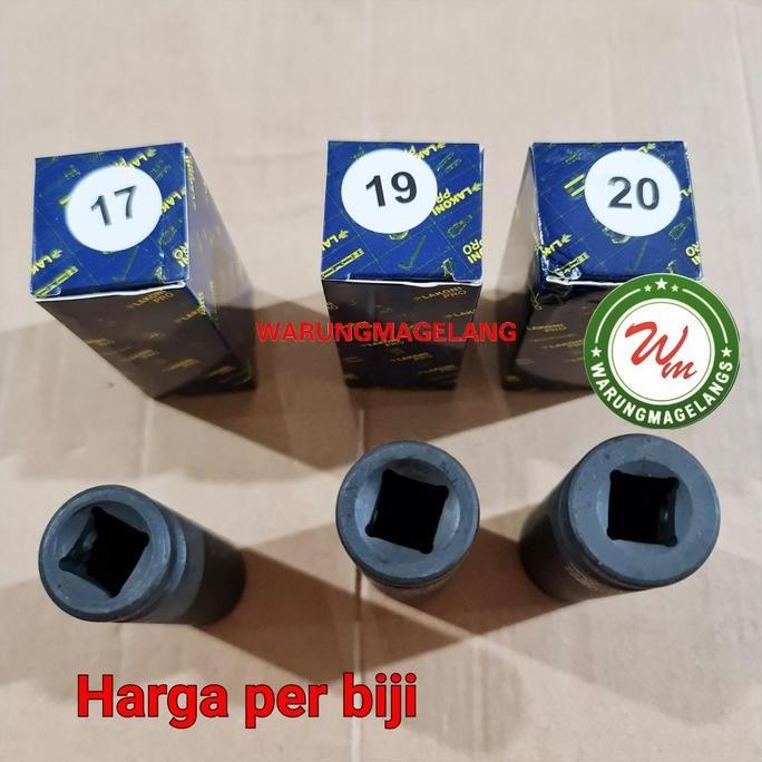 MATA KUNCI SOK PANJANG 17 19 20 mm SEGI 6 STANG 1/2 INCH impacts