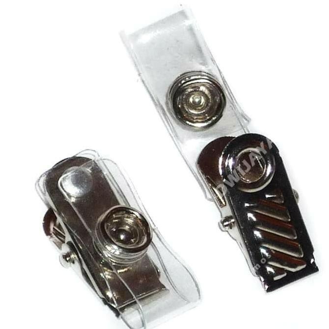 

Jepitan Id Card Klip Garis Besi Isi 100Pcs / Jepit Nametag Pegawai Original