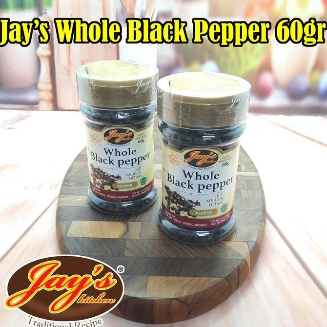 

+%+%+%] Jay's Whole Black Pepper 60gr
