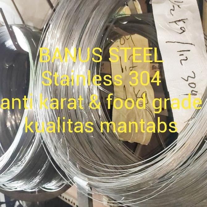 Kawat stainless 304 1,2 mm / kawat las argon stainless steel per KG