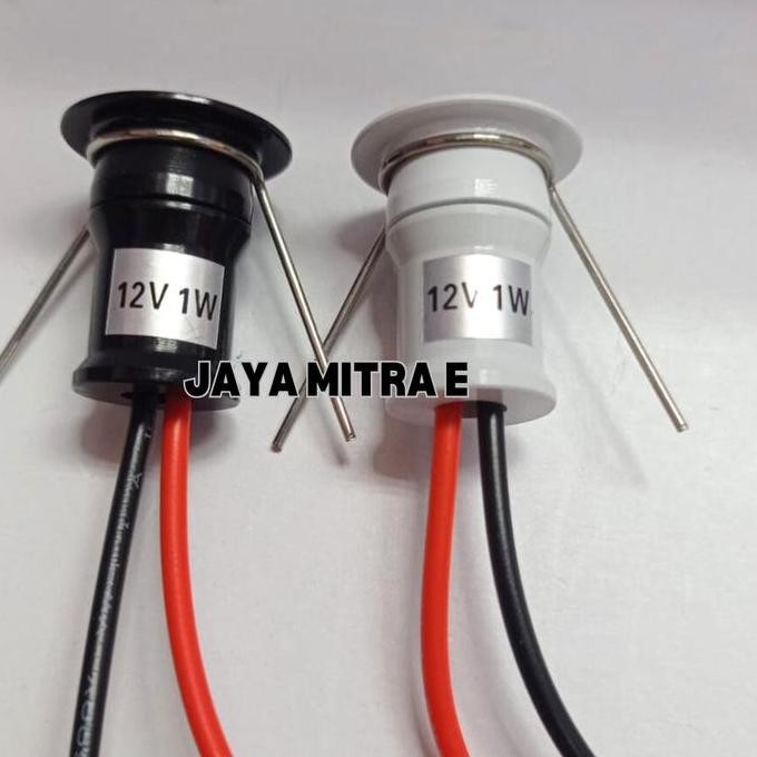 Lampu Downlight Led 1W 1 Watt 12V 12 Volt  3000K Warm White