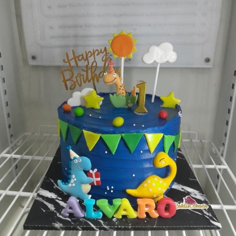 

Promoo!! kue ulang tahun dino lucu / dinosaurus lucu cake birthday custom figure dinosaurus