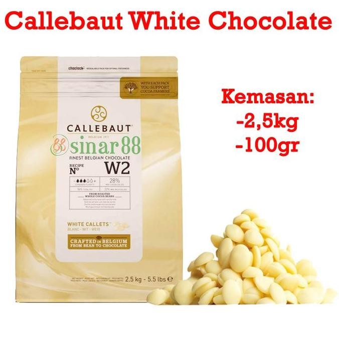 

@=@=@=@=] Callebaut White Chocolate (28%) "Repack 100gr