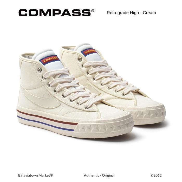 OW Sepatu Compass Retrograde High Decon - Cream