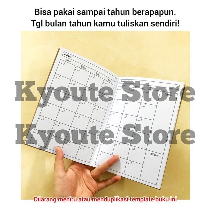 

SWG Buku Simple Monthly Planner Versi 2 A5 Kyoute Perencaan Agenda Bulanan