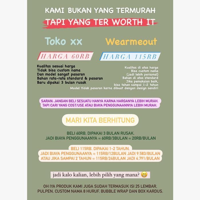 

SWG Binder Antimainstream ukuran B5 / Agenda Kantor / Planner / Kuliah / Sekolah / Bisa Custom Nama Foto Kertas Paper