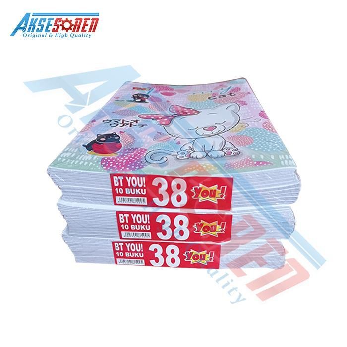 

SWG Aksesoren Buku Tulis Super Logos 38 Lembar [10 Buku/1 Pack] / 1 Pak Setara Sidu Vision / Alat Tulis Perlengkapan Sekolah / Kertas Paper A5 Kwarto