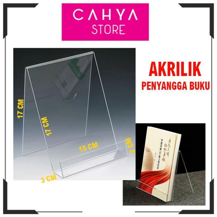 

SWG AKRILIK PENYANGGA BUKU/ AKRILIK DUDUKAN BUKU / AKRILIK TATAKAN BUKU / AKRLIK BUKU BERDIRI Desk