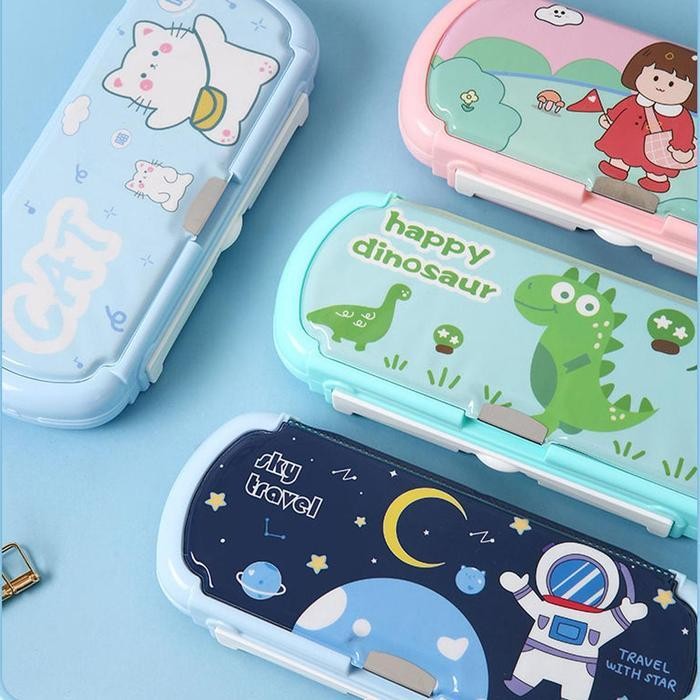 

SWG LOWA SCHOOLSiswa Sekolah Dasar Kreatif Multi -Fungsional Kotak Alat Tulis dengan Papan Tulis Lucu -Nilai Tinggi -Kartun Kotak Pensil Anak Stationery