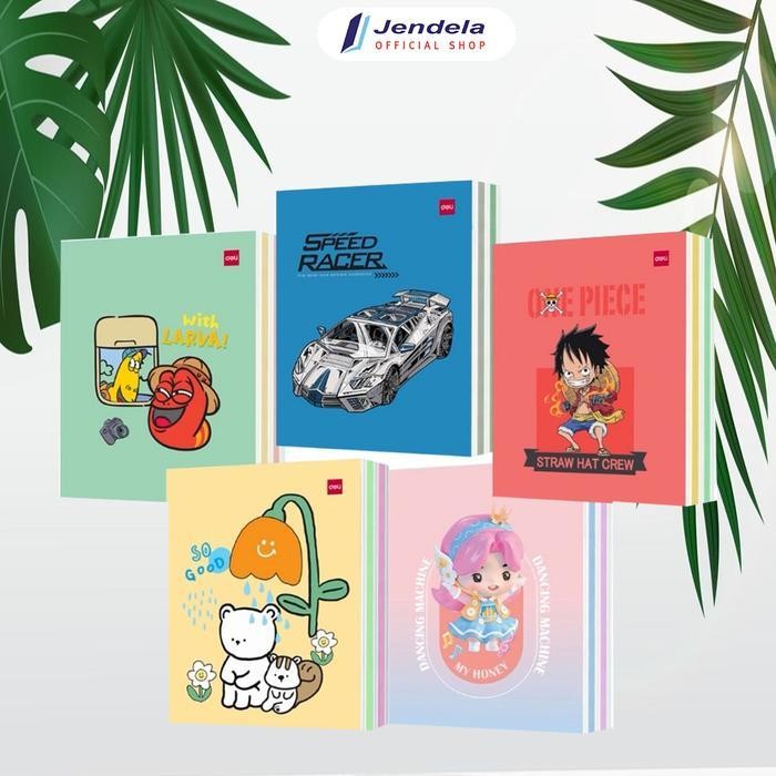 

SWG Buku Tulis Sekolah Deli A5 Kecil Kwarto Motif Karakter One Piece Isi 38 lembar Satu Pack Free Bubble Wrap ATK