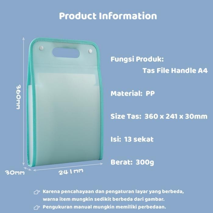 

SWG Tas file handle A4 FREE STIKER Organizer file bag ATK waterproof anti air Map tas dokumen kerja folder Tas file sekat clear holder Tempat penyimpanan berkas Tempat kertas ujian Cute multi layer folder document Map Akordeon sekolah kantor pelajar
