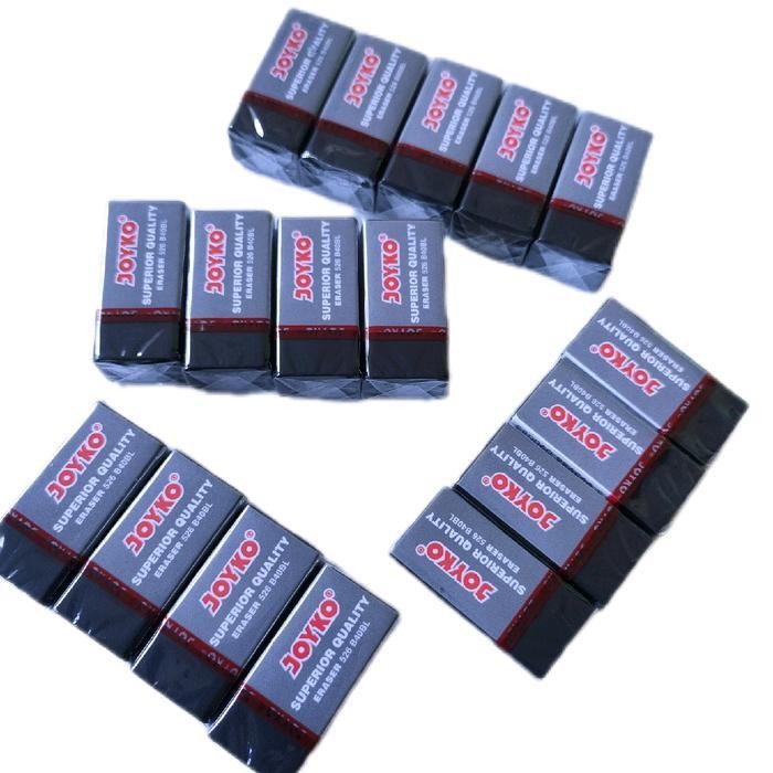 

SWG promo 5 & 15 pcs penghapus pensil joyko B40 kecil putih dan hitam Stationery