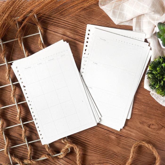 

SWG Panmomo Monthly And Weekly Planner Loose Leaf B5 / Planner Agenda Unik