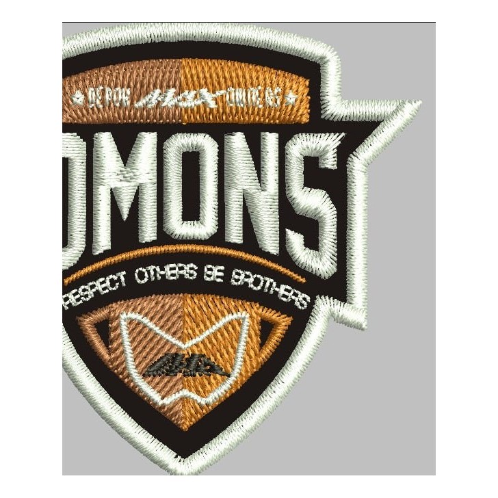 ISTUDIOS-288 PATCH BORDIR LOGO DMONS NMAX CLUB MOTOR AKSESORIS
