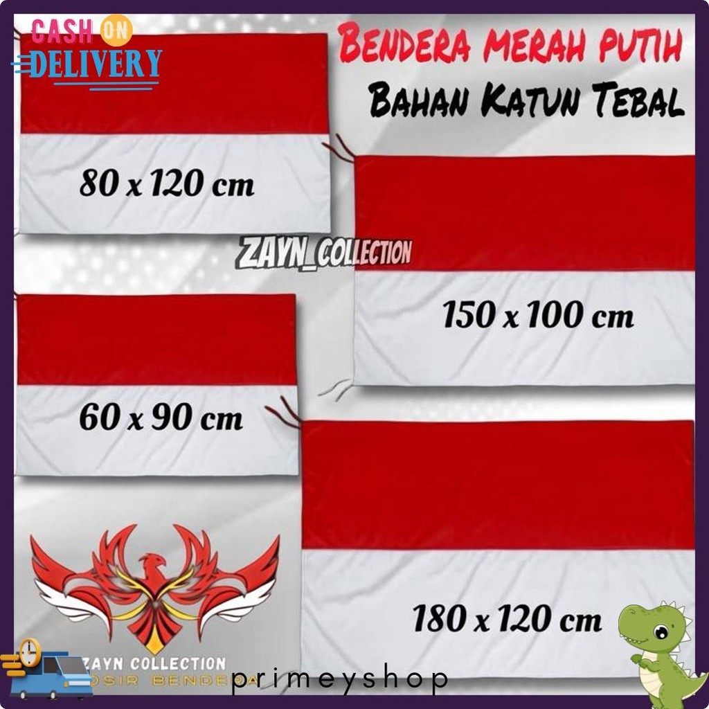 Bendera Katun Bendera Merah Putih Ukuran 150X100 Besar Katun Tebal Premium Terlengkap Dan Termurah