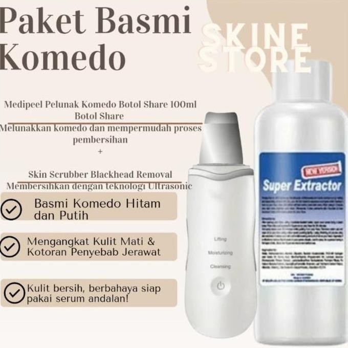 Paket Basmi Komedo Pelunak Komedo 100Ml Dan Scrubber Silahkan Di Order