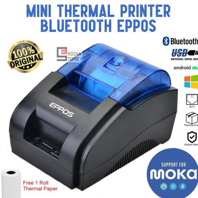 

PAKET KASIR 3 : Cash Drawer + Printer EPPOS EP-RPP02 RPP02N EP58M + Kertas Thermal 58x30mm | Support Android & Windows bisa untuk Hp, Tablet, Laptop, Komputer HFS