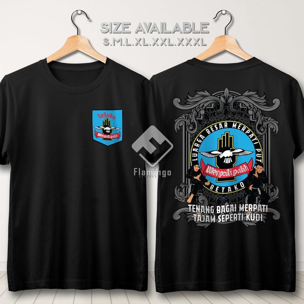 Promo Kaos Pencak Silat Merpati Putih Mp Betako Tenang Bagai Merpati Tajam Seperti Kudi Baju Pegurua