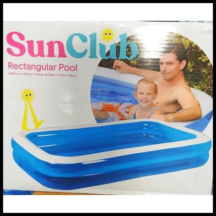 Kolam Renang Anak Kisubo 305 x 183 x 56 cm - 3 Ring Pool No KSB3000