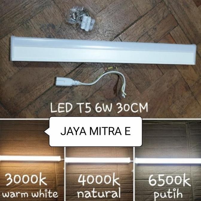 Lampu Neon Set Tl Led T5 6Watt 30Cm/Led T5 Tube 6W