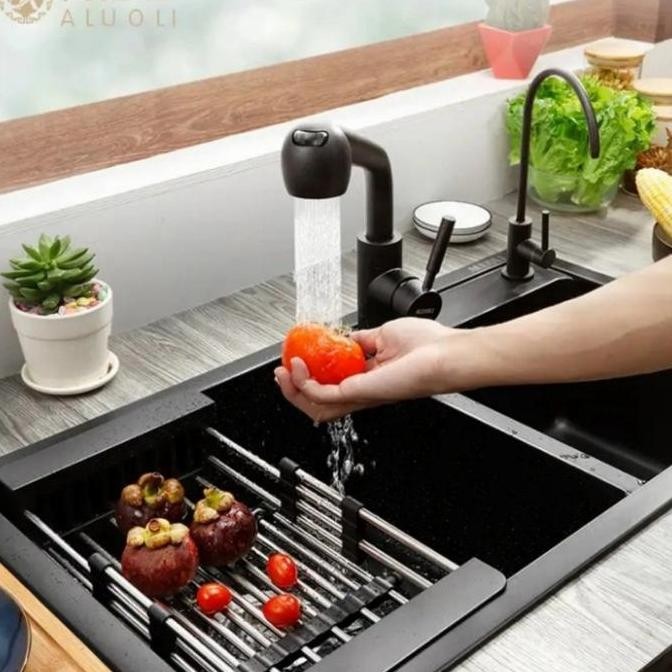 TIRISAN CUCI PIRING/TIRISAN SINK/TIRISAN BUAH DAN SAYUR/RAK PENIRIS GSA