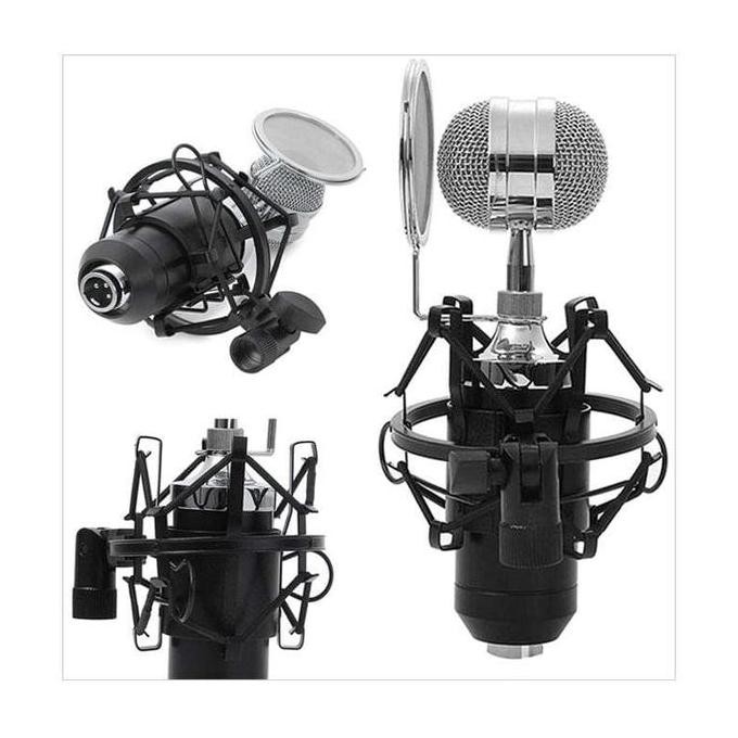 Bm8000 Profesional Mikrofon Condenser With Stand Holder Bm 8000