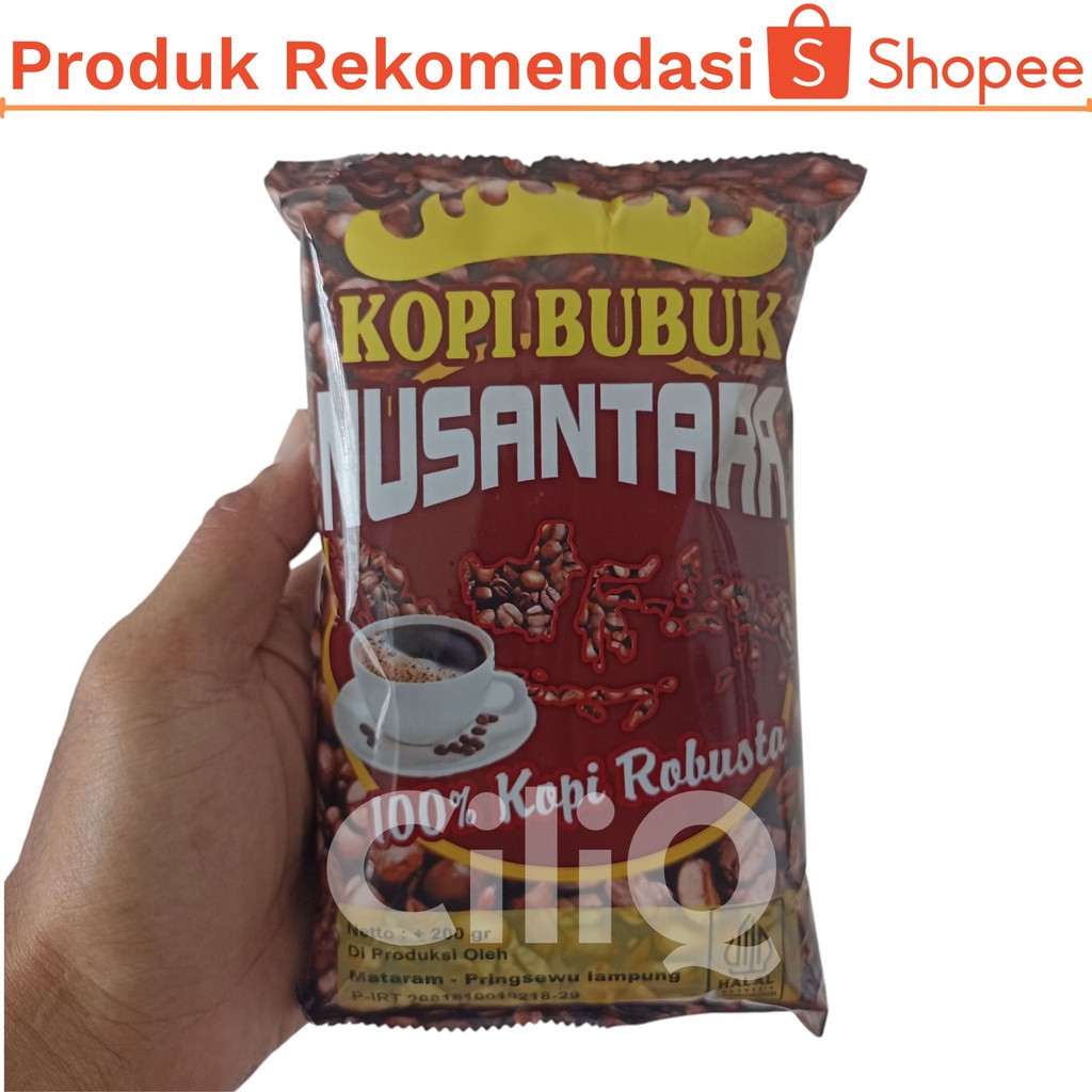 

Kopi Bubuk Nusantara 200gr Robusta Asli Pringsewu Lampung Murah
